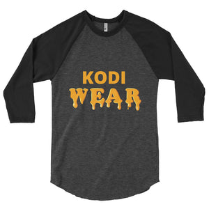 KODI WEAR DRIP  3/4 sleeve raglan shirt