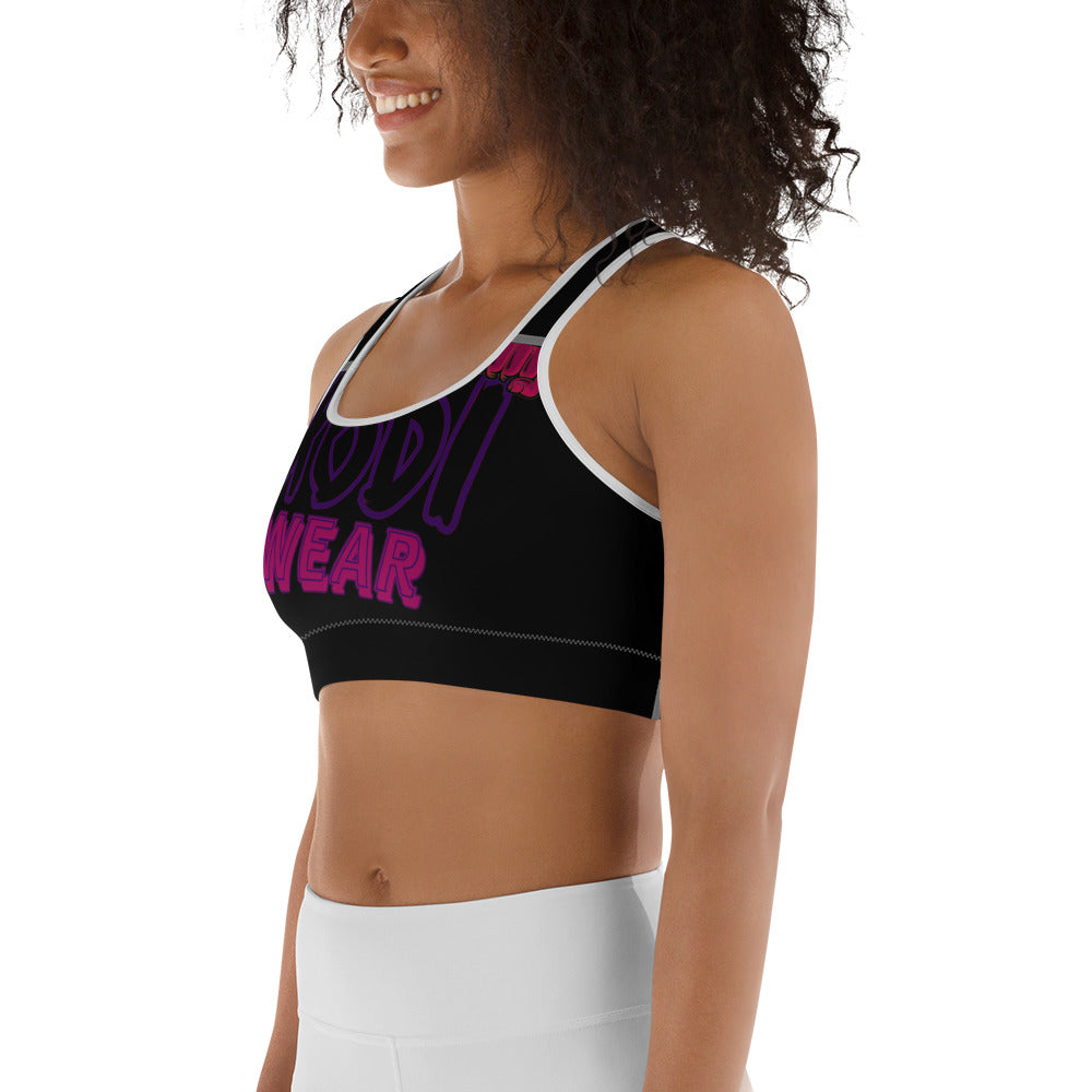 KODIWEAR Sports Bra Black/Fuschia/Purple