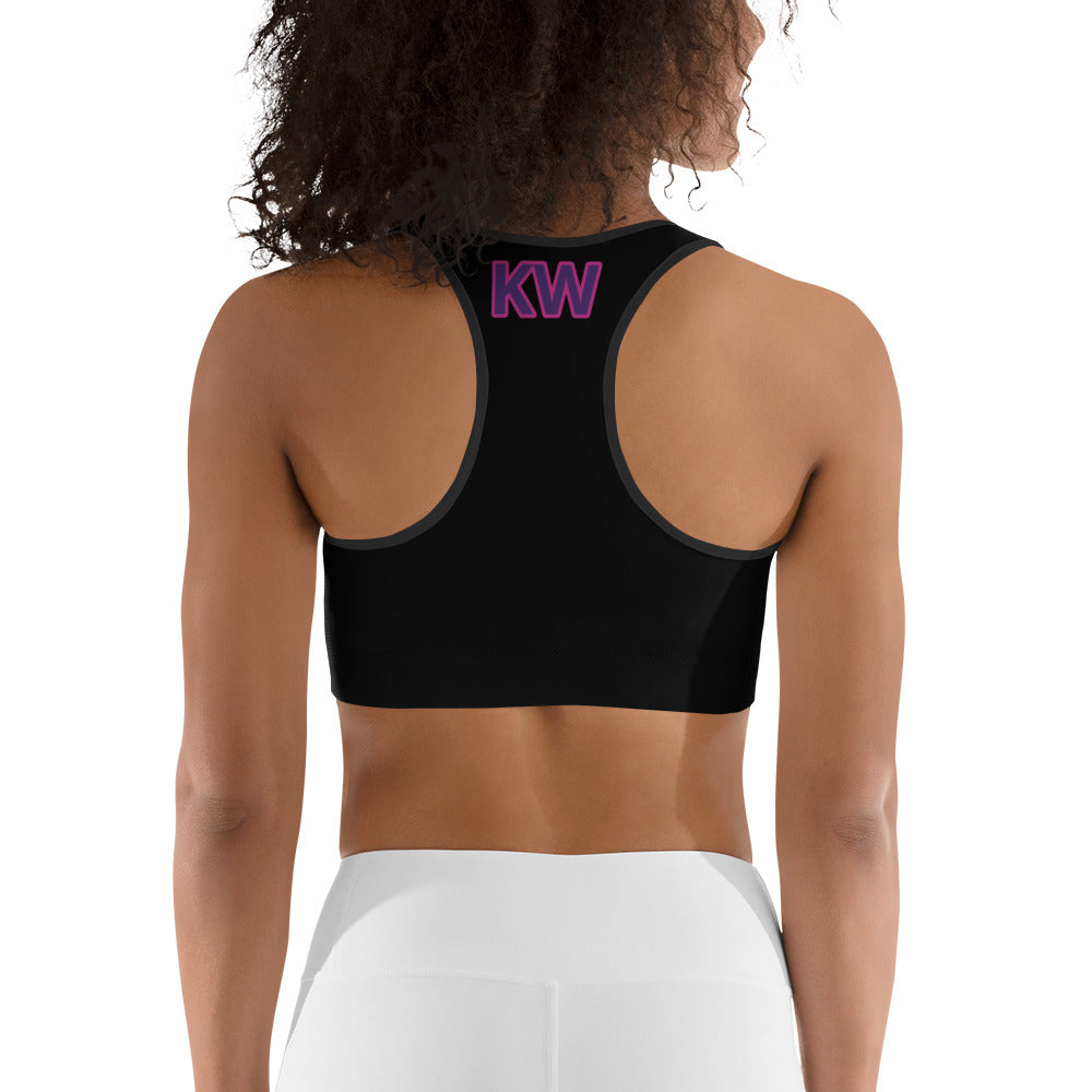 KODIWEAR Sports Bra Black/Fuschia/Purple