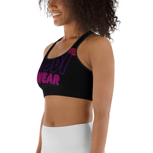 KODIWEAR Sports Bra Black/Fuschia/Purple