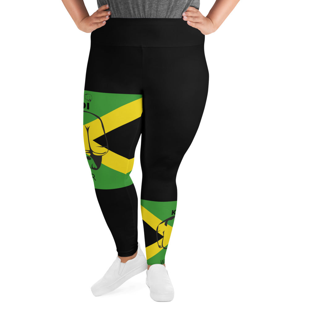 KODI WEAR JAMAICA All-Over Print Plus Size Leggings