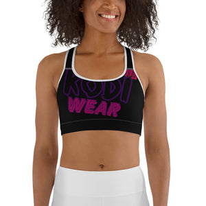 KODIWEAR Sports Bra Black/Fuschia/Purple