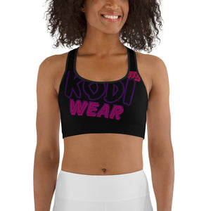 KODIWEAR Sports Bra Black/Fuschia/Purple