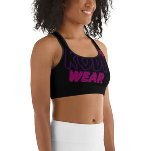 KODIWEAR Sports Bra Black/Fuschia/Purple