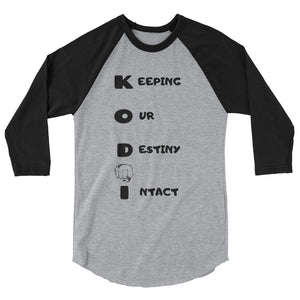 KODI WEAR 3/4 sleeve raglan shirt